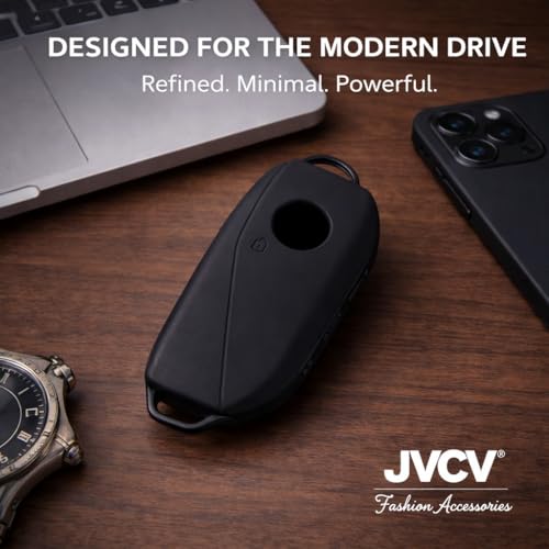Image of JVCV Premium Soft TPU Key Cover Compatible with BMW 2023 New 7 Series 740i 760i X1 X7 XM IX I7, X5 smart Key | Scratch-Resistant Protective Case (Matte Black)