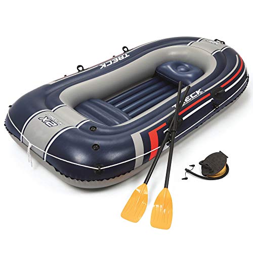 Bestway Hydro Force Treck X2 Inflatable Fishing River Water Boat Raft with Oars