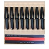 Cable Pants, Speaker Wire Pants, 8mm-2x4.0mm, 8-Pack, Black, Insulated Heat shrinkable Tube (Shrink Ratio2:1,400mm)