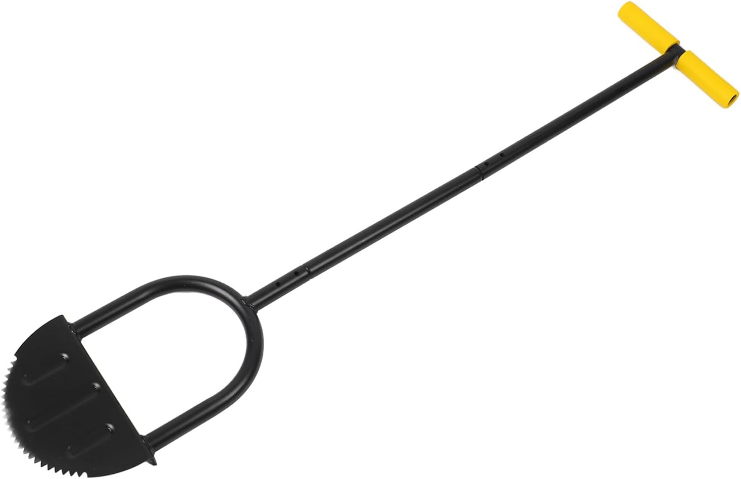 Lawn Edger Tool Half Moon Sharp Saw Tooth Long Handle Hand Edging Tools for Yard Garden Sidewalk Landscaping