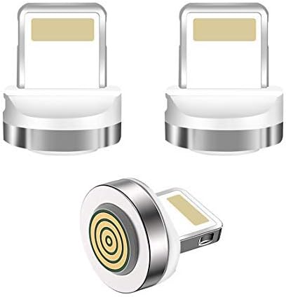 DFK 3 Pack Lightening Connectors and Magnetic Holder for DFK Magnetic Charging Cable Sync Charging Cord, No Cable