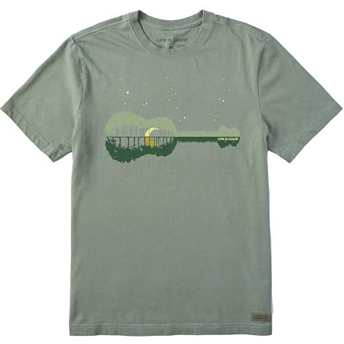 Life is Good Men's Crusher Tee, Short Sleeve Cotton Graphic T-Shirts, Natural Rhythm