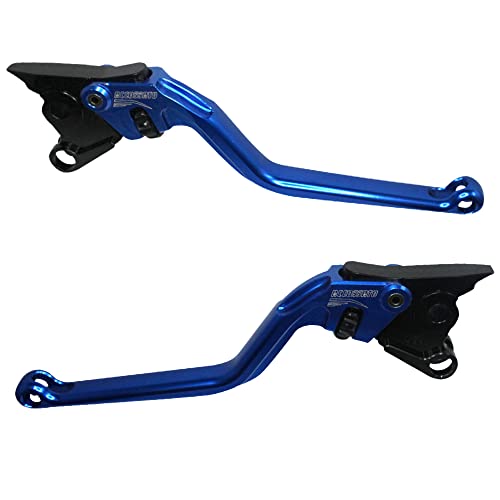 Manetas azules Accossato Aprilia Falco SL 1000 en aluminio mecanizado para manillar 2