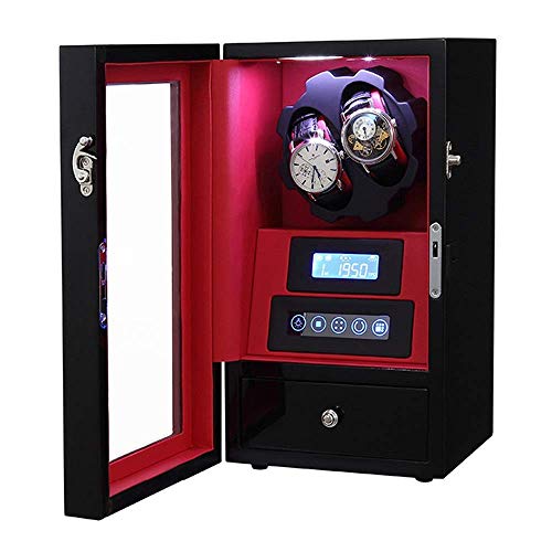 Caja para relojes automáticos doble con pantalla táctil digital y motor silencioso premium