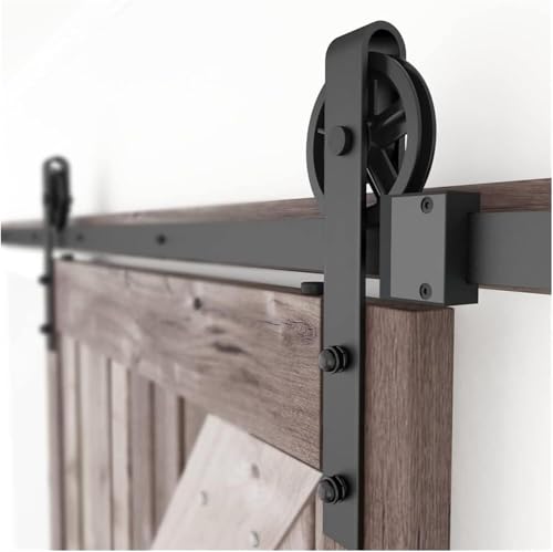 Ferrures de roue de suspension silencieuse et rail de porte simple 2m