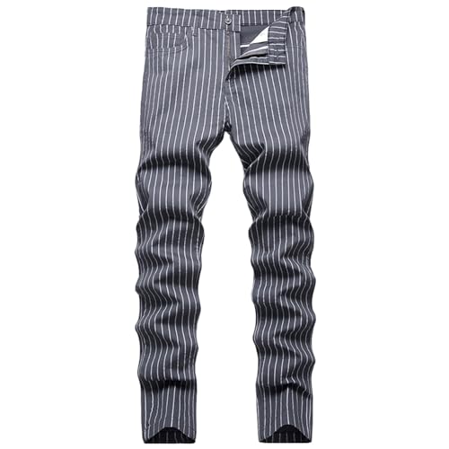 Jean skinny homme ajusté classique en denim vieilli décontracté avec poches style streetwear