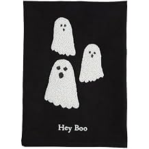 Mud Pie Halloween Bead Towel, Ghost, 26" x 14"