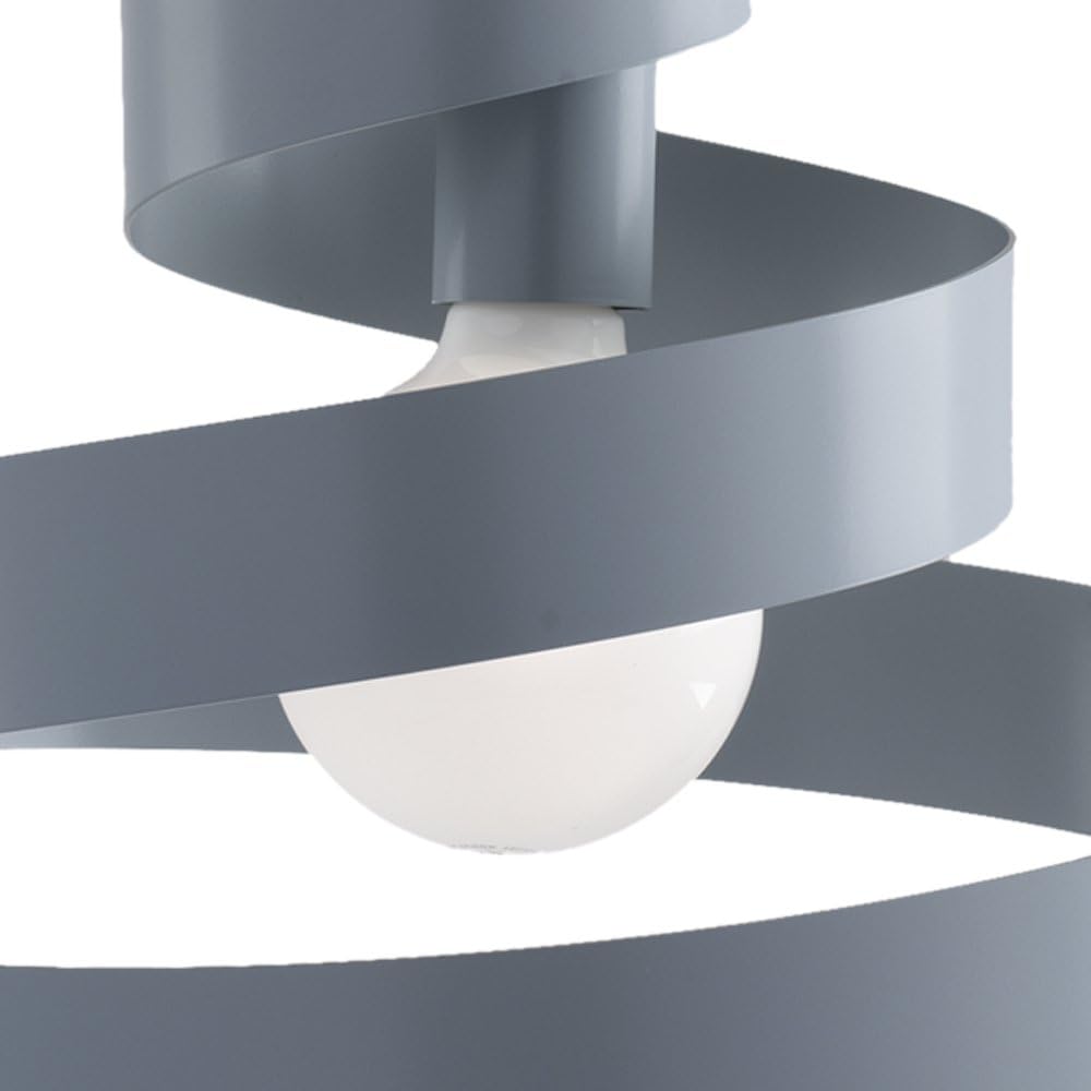 Sospensione Moderna 1 Luce In Ferro Laccato Grigio