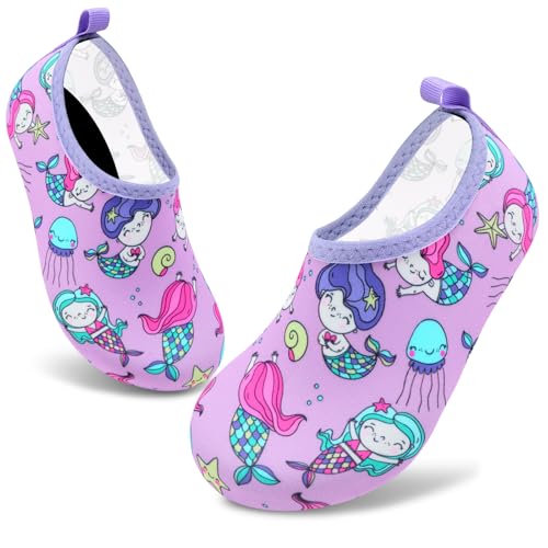 Image of VIFUUR Kids Water Shoes Girls Boys Quick Dry Aqua Socks for Beach Swim Outdoor Sports