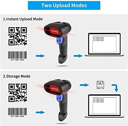 NetumScan Wireless 2D Barcode Scanner - Handheld Bar Code Reader Scan QR PDF417 DataMatrix Maxicode for PC Computer NSL8