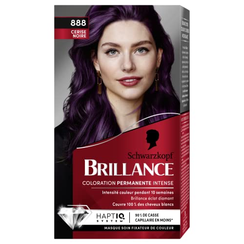 Schwarzkopf Brillance Coloración permanente, brillo de noche, cereza negra 888