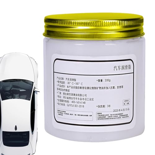 Grease automotriz de 100 g - Grease lubricante de techo solar | Puertas de garaje multipropósito de alta temperatura de alta temperatura resistente al agua.