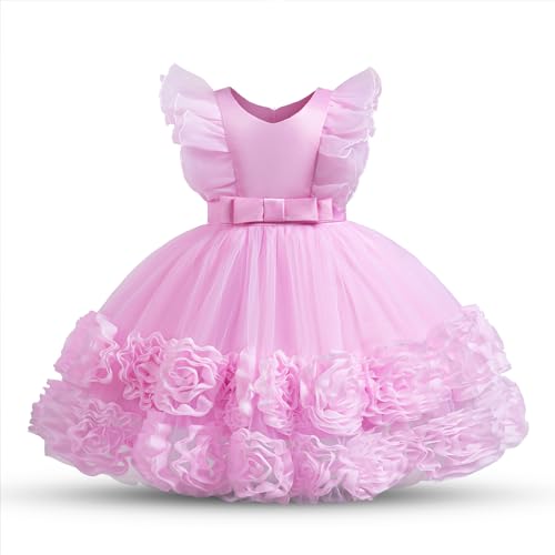 Nileafes Baby Girl Party Pageant Dress Tutu Flower Girls Ruffles Wedding Ball Gown Dresses