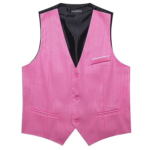 Mens Solid Color Suit Vest Business/Casual V-neck Tuxedo Wedding Waistcoat2