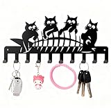 Alyxen Colgador Llaves Pared, Multifuncional Soporte Para Llaves de Pared Negro...