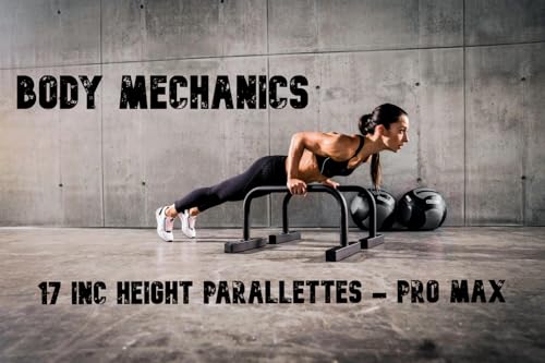 Image of CALISTHENICS PARALLETTES - BODYMECHANICS (15 INC - PRO MAX), Specially made for GYMS and Calisthenics parks (17 inc height)
