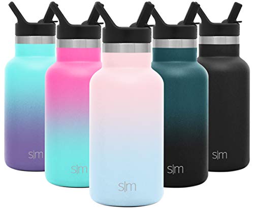 Simple Modern Kids 12oz Ascent Water Bottle with Straw Lid - Stainless Steel