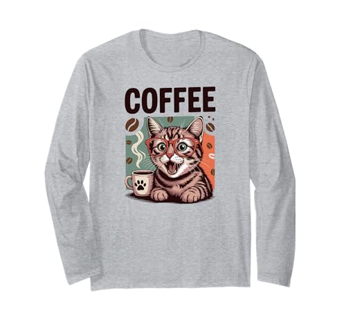 Cute Coffee Latte Art Gift for Mom Cafe Energy Cat Lover ����T�V���c