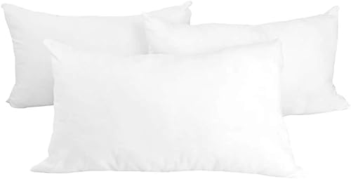 Miniatura 9 de Hometex Canada Relleno de almohada de 18 x 18 pulgadas, funda de tela de alta calidad con relleno de poliéster (paquete de 4)