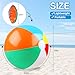 2 Pack Beach Balls, 20 Inch Beach Balls, Rainbow Color Pool Toys Pool Balls for Swimming Pool, Beach Toys Inflatable Ball for Summer Parties and Water Games