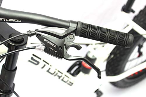 STURDY BIKES Dual Suspension Downhill Style Fat Bike - White