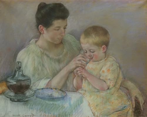 Cuadro en lienzo de Mary Cassatt de 60x90cm para transformar la decoración de tu dormitorio