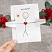 Set 3 Funny Stick Man Love You Greeting Cards, Gen Alpha Adorable Keepsake for Boyfriend Girlfriend, Romantic Pop-Up Love Card, Valentine’s Day, Birthday Gifts for Mom (Love You)
