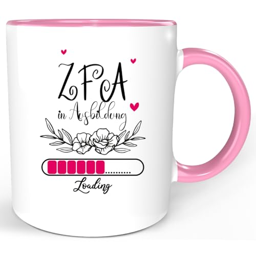 HomeKunst ZFA in Ausbildung – Lustige Spruchtasse für Ausbildung &