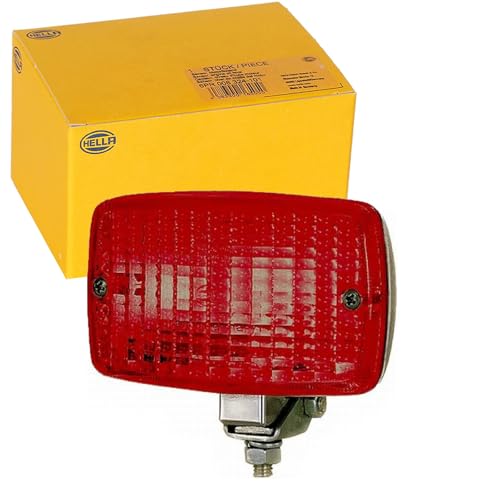 HELLA 2NE 002 985-001 Nebelschlussleuchte - Halogen - 12V - Anbau - Lichtscheibenfarbe: rot - Stecker: Flachstecker - links/hinten/rechts