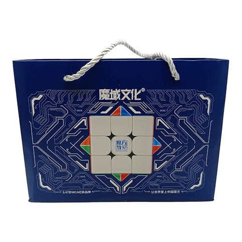 Image of HAWKISTER All Ages Moyu Super Weilong 3X3 Magnetic Cube (20-Magnetic Ball-Core UV Coated)
