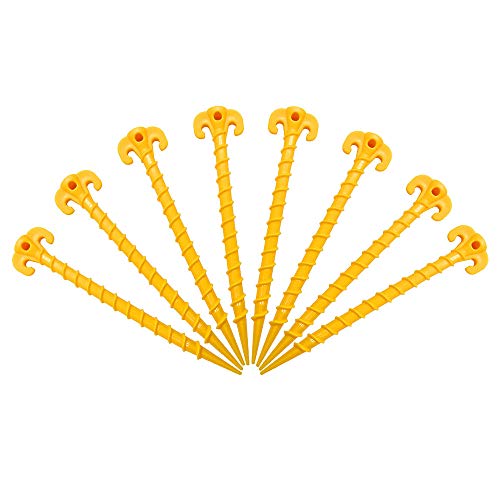 Canopy Stakes Canopy Anchors Beach Tent Stakes Heavy Duty Screw Shape 25 cm