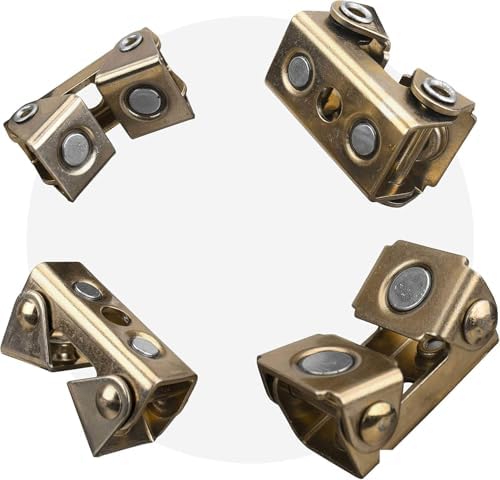 Strong Hand Tools, Magnetic V-Pads Kit, Magnets On Both Pad Face & Bottom, 4 Piece Kit (Xdv4: 2 Pcs. 2", Pull Force 12 Lbs) (Xfv4: 2 Pcs. 2.2", Pull Force 18 Lbs), Mvdf44