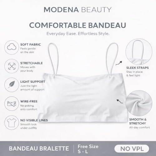 Image of Seamless Padded Bralette for Women | Free Size (Best Fit 28-32 Bust, S to M) | Stretchable Wireless Camisole Bra | Soft Comfortable