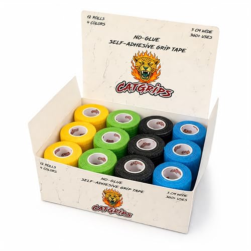 Bandage Autoadhésif, Tape Crossfit, Ruban Crossfit, Rouleaux de Bande Cohesive, Bande Adhesive Elastique, Bandes pour Strapping, Vet Wrap (12 rouleaux)