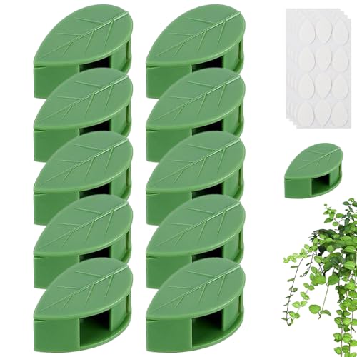 Genérico Clip de Fijación de Planta, 2025 New Soporte de Plantas Trepadoras Autoadhesivo, Clips de Fijación de Plantas Trepadoras para Soportar y Fijar Plantas Fijación de Cables de Oficina (10PCS)