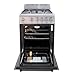 Avanti GR2013CSS Gas Range Oven Compact Freestanding Design, 4 Sealed Burners with Electronic Ignition, 2.1 Cu.Ft. Capacity Features Storage Drawer Broiler and Accessories, 20-Inch, Black