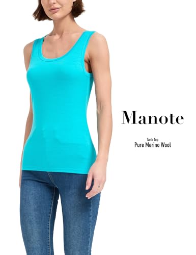 Image of 100% Merino Wool Tank Top for Women, Scoop Neck, Active Lightweight Breathable Undershirt, No-Odor Base Layer