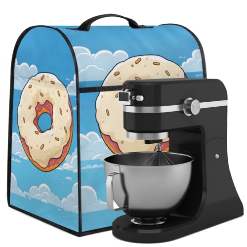 Coffee Maker Cover Donut Kitchen Appliance Covers Small Appliance Covers Blender Cover Juicer Cover Dust Covers for Kitchen Appliances with Top Handle and Pockets,Washable,B973