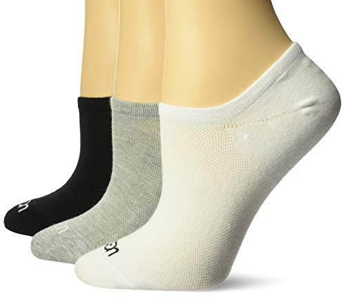 UGG Women's Stela No Show 3 Pack, White/Grey/black, S/M