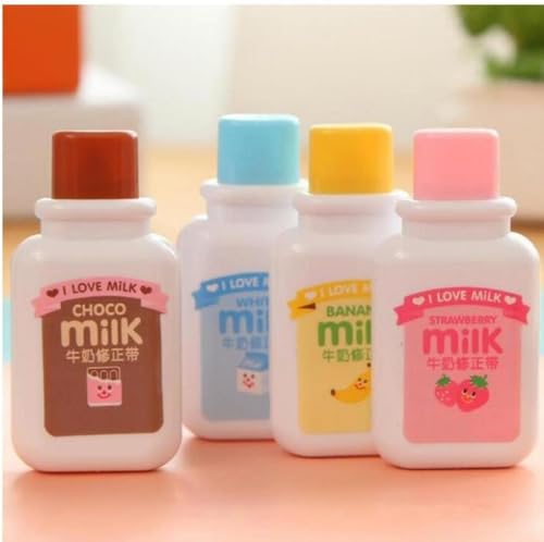 Niedliches Korrekturband, zufällige Farbe, Kawaii-Schreibwaren, Büro, Schulbedarf, tragbares Korrekturband, Radiergummis und Korrekturwerkzeuge, 2 Stück