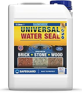 Raincheck Universal Water Seal (5 Litre) Breathable, Colourless Waterseal for Brick, Wood and Stone