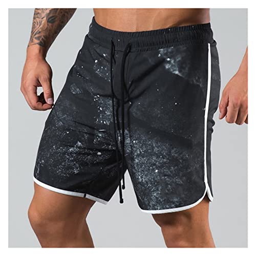 Sports shorts men YXWYXWA training running sweatpants knee length musculation
