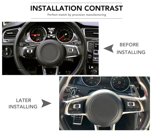 Levas de cambio para volante VW Passat B8 plata: control total 5