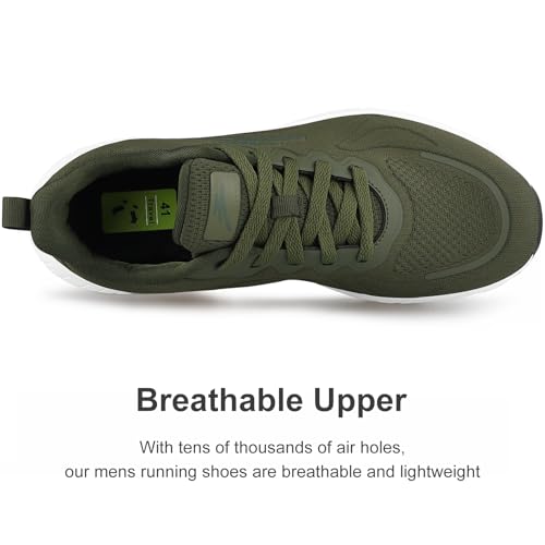 Image of Breathable Running Shoes for Men, Non Slip Mens Walking Shoes, Lightweight Comfort Fashion Casual Sneakers for Men Work, Gym, Jogging, Athletic and Sports
