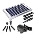 Solariver Solar Water Pump Kit - 160+GPH - Submersible Water Pump and 10 Watt Solar Panel for Sun Powered Fountain, Waterfall, Pond Aeration, Aquarium, Aquaculture (NO Battery Backup)