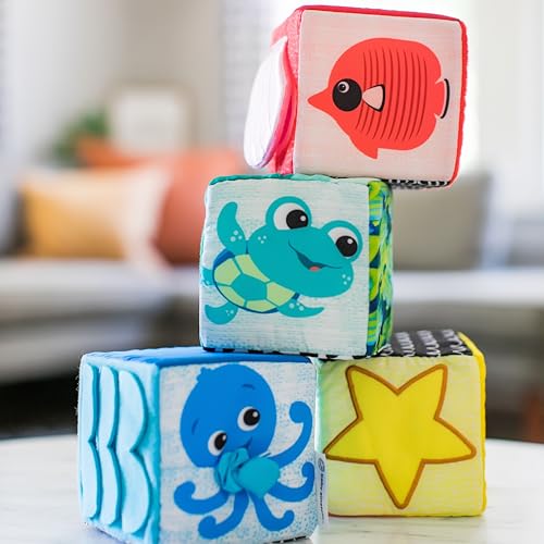 Image of Baby Einstein Explore & Discover Soft Blocks Toys, Ages 3 Months +