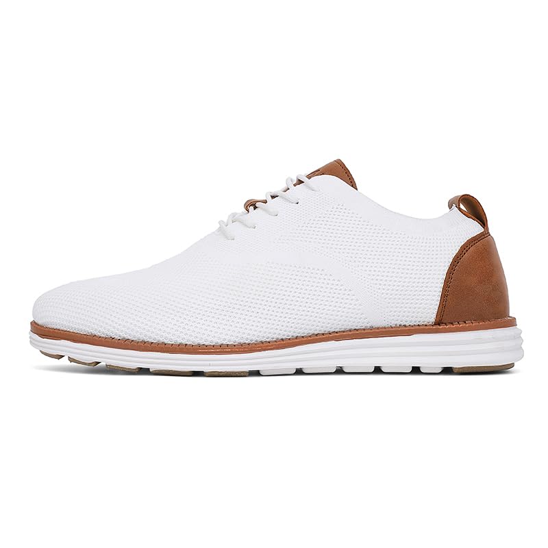 Image of CLOAKA Mens Shoes Casual Mesh Breathable Men's Oxfords Lightweight Lace Up Dress Shoes for Men Comfortable Business Walking Fashion Sneakers