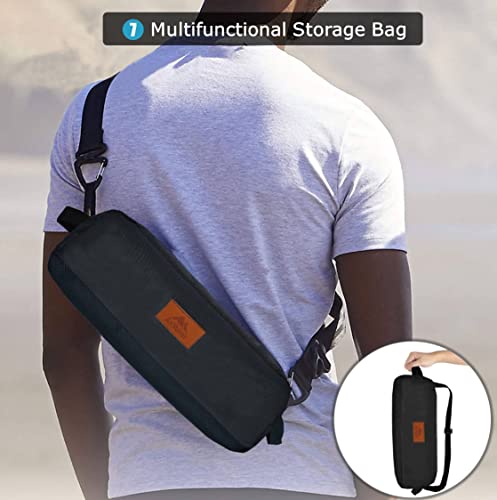 Anyoker Camping Chair, 2 Way Compact Backpacking Chair, Portable Folding Chair, Beach Chair With Side Pocket And Headrest, Lightweight Hiking Chair 016 (Green) #TOP6