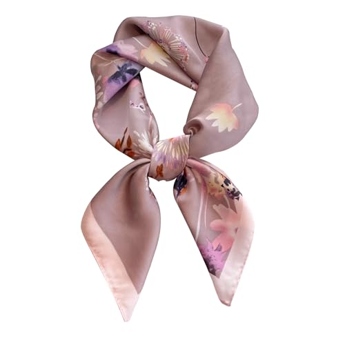 Silk Head Hair Neck Satin Square Scarf Bandanas for Women Fashion Accessories Waist Ankle Wrist Band Ribbon 27.5”3