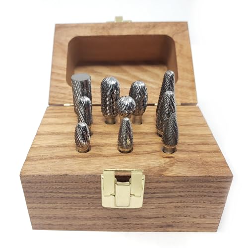 Set 1 Double Cut Carbide Burr miniatura 4